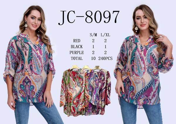 Bluzki damskie Roz S/M-L/XL, Mix  kolor Paczka 10 szt